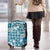 Hibiscus Pakala Ocean Depths Blue Luggage Cover Tropical Floral Stylized - Polynesian Pride
