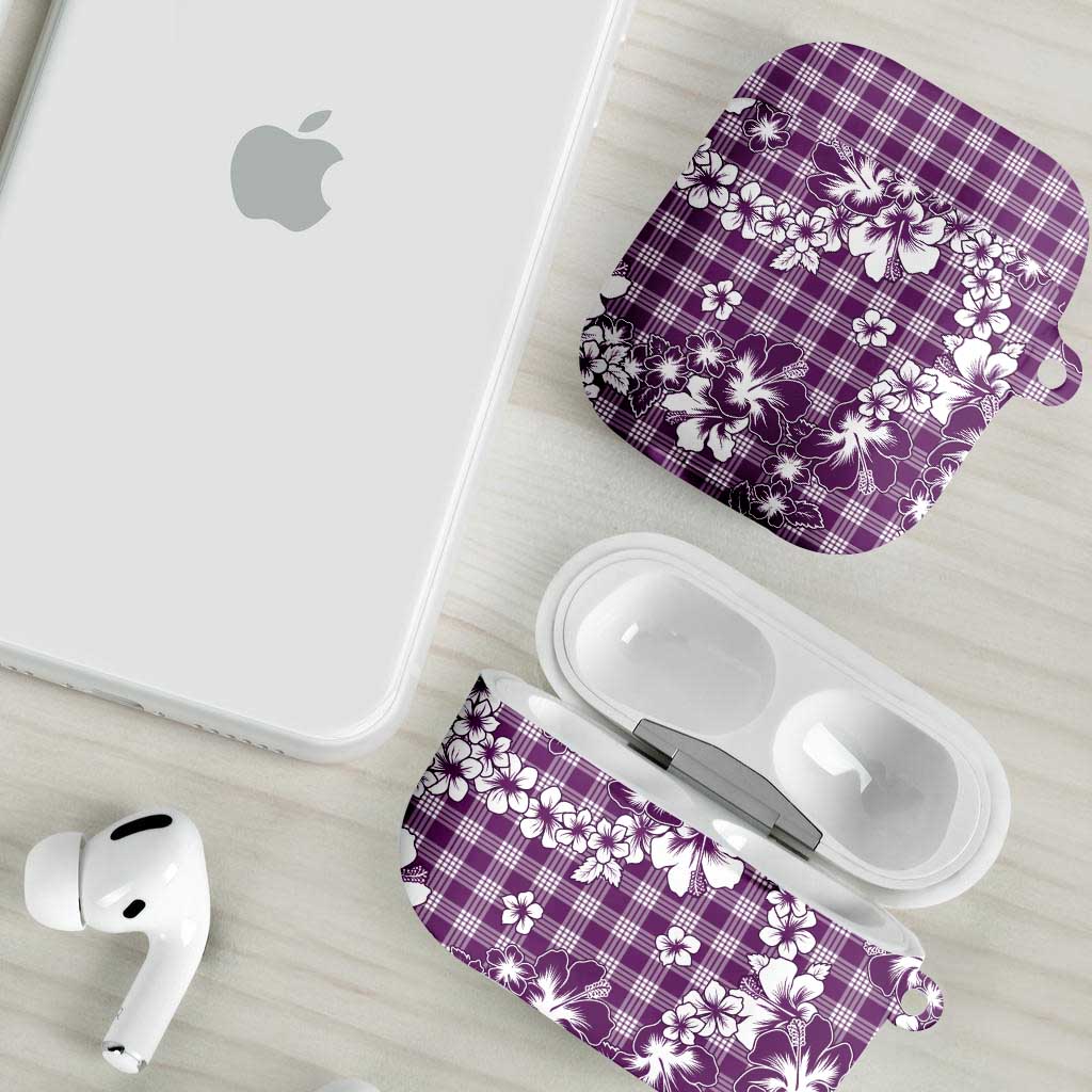 Hibiscus Pakala Sweetie Purple AirPods Case Tropical Floral Stylized - Polynesian Pride