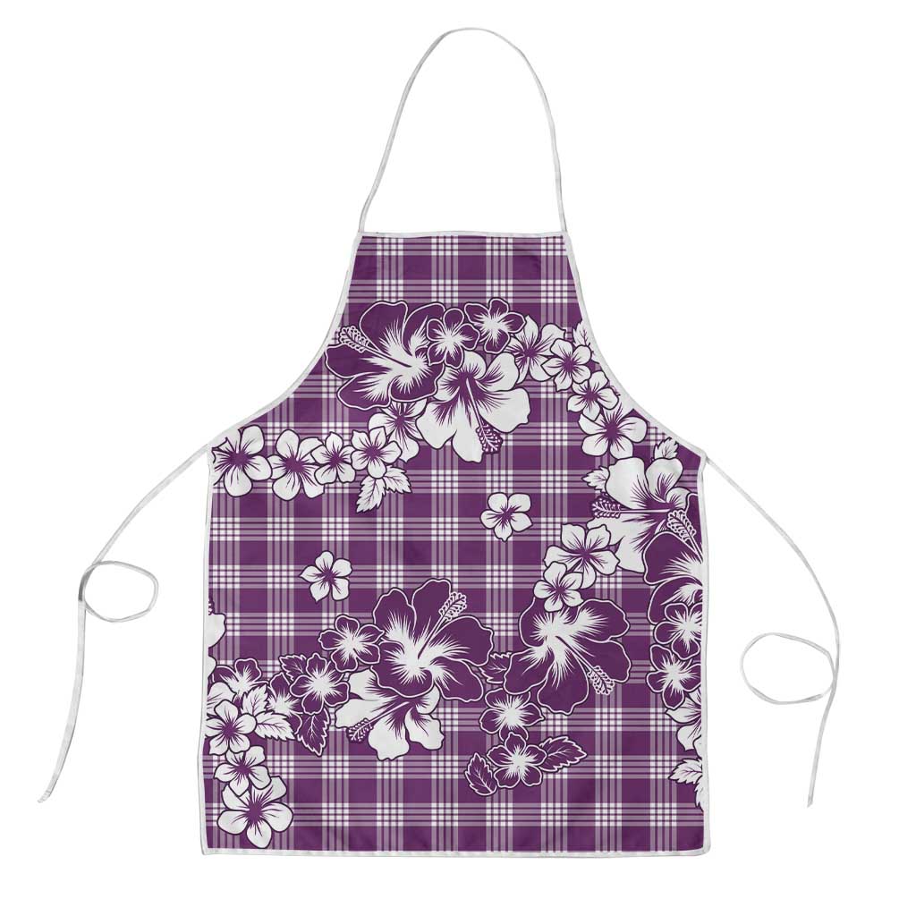 Hibiscus Pakala Sweetie Purple Apron Tropical Floral Stylized - Polynesian Pride