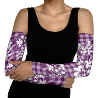 Hibiscus Pakala Sweetie Purple Arm Sleeves Tropical Floral Stylized - Polynesian Pride