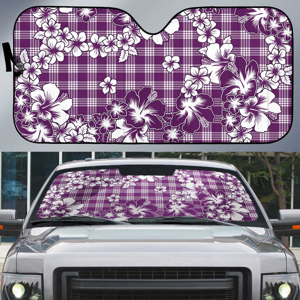 Hibiscus Pakala Sweetie Purple Auto Sun Shade Tropical Floral Stylized LT01 Purple - Polynesian Pride