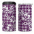 Hibiscus Pakala Sweetie Purple 4 in 1 Can Cooler Tumbler Tropical Floral Stylized - Polynesian Pride