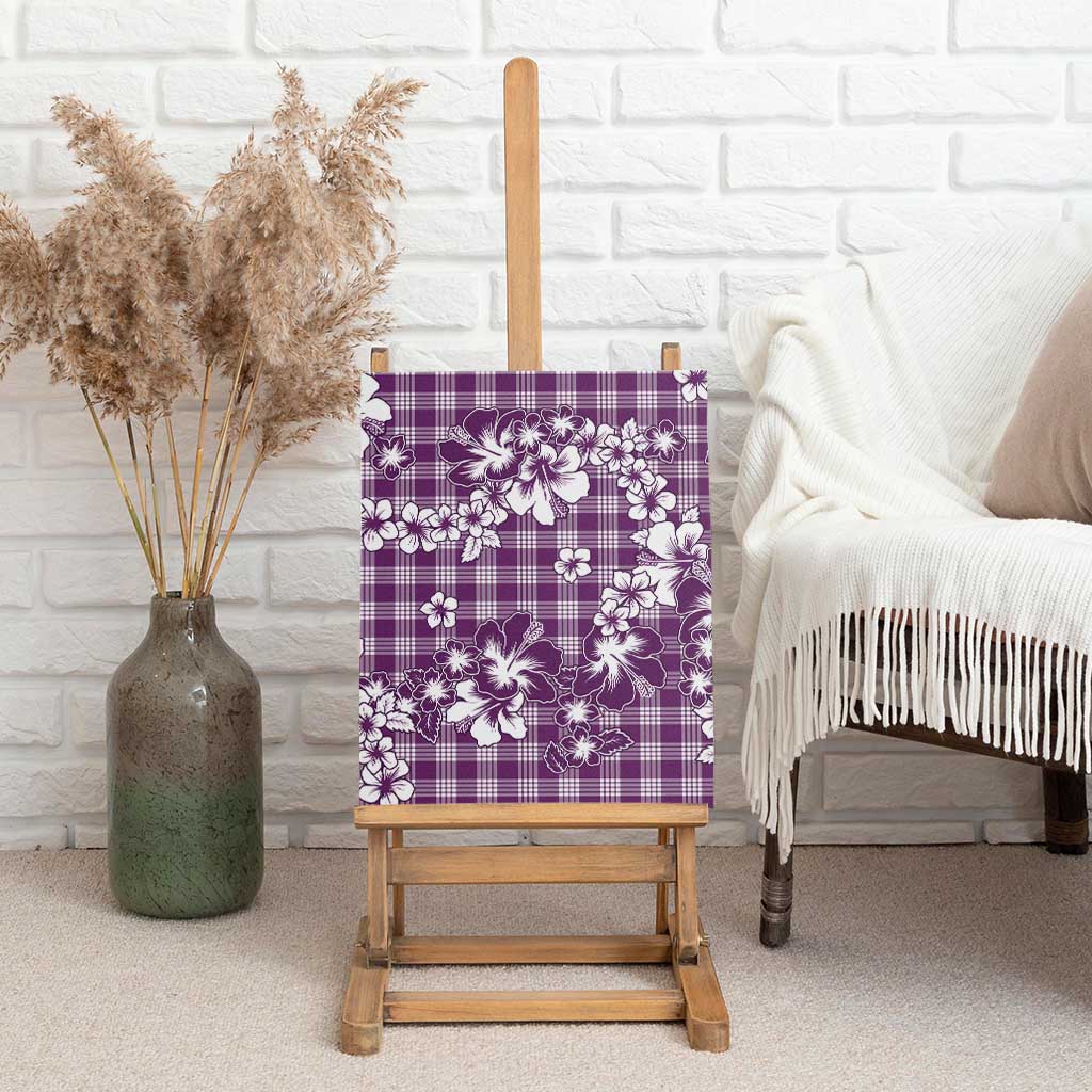 Hibiscus Pakala Sweetie Purple Canvas Wall Art Tropical Floral Stylized LT01 - Polynesian Pride