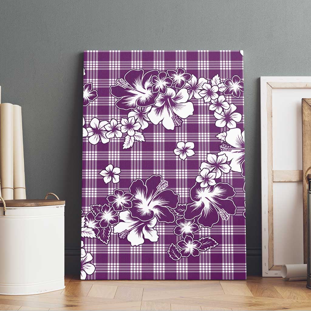 Hibiscus Pakala Sweetie Purple Canvas Wall Art Tropical Floral Stylized LT01 - Polynesian Pride