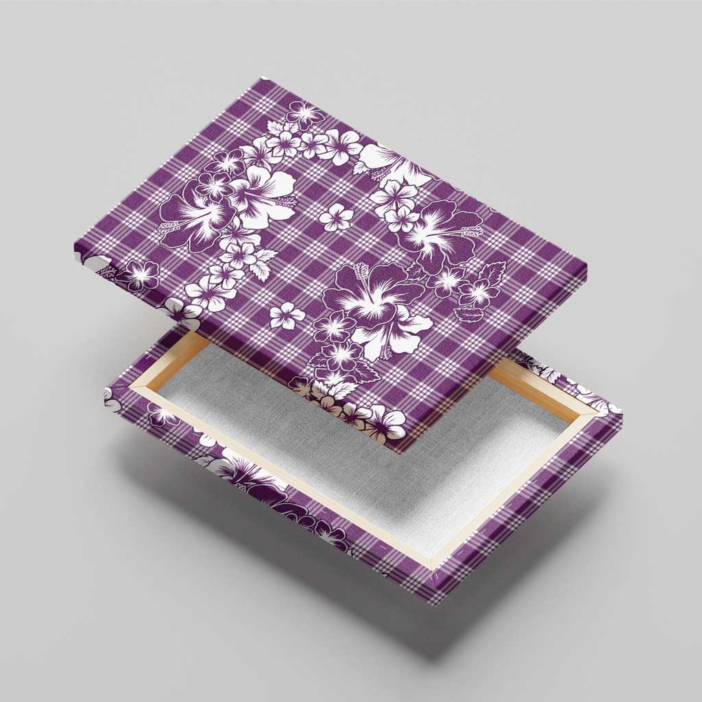 Hibiscus Pakala Sweetie Purple Canvas Wall Art Tropical Floral Stylized LT01 - Polynesian Pride