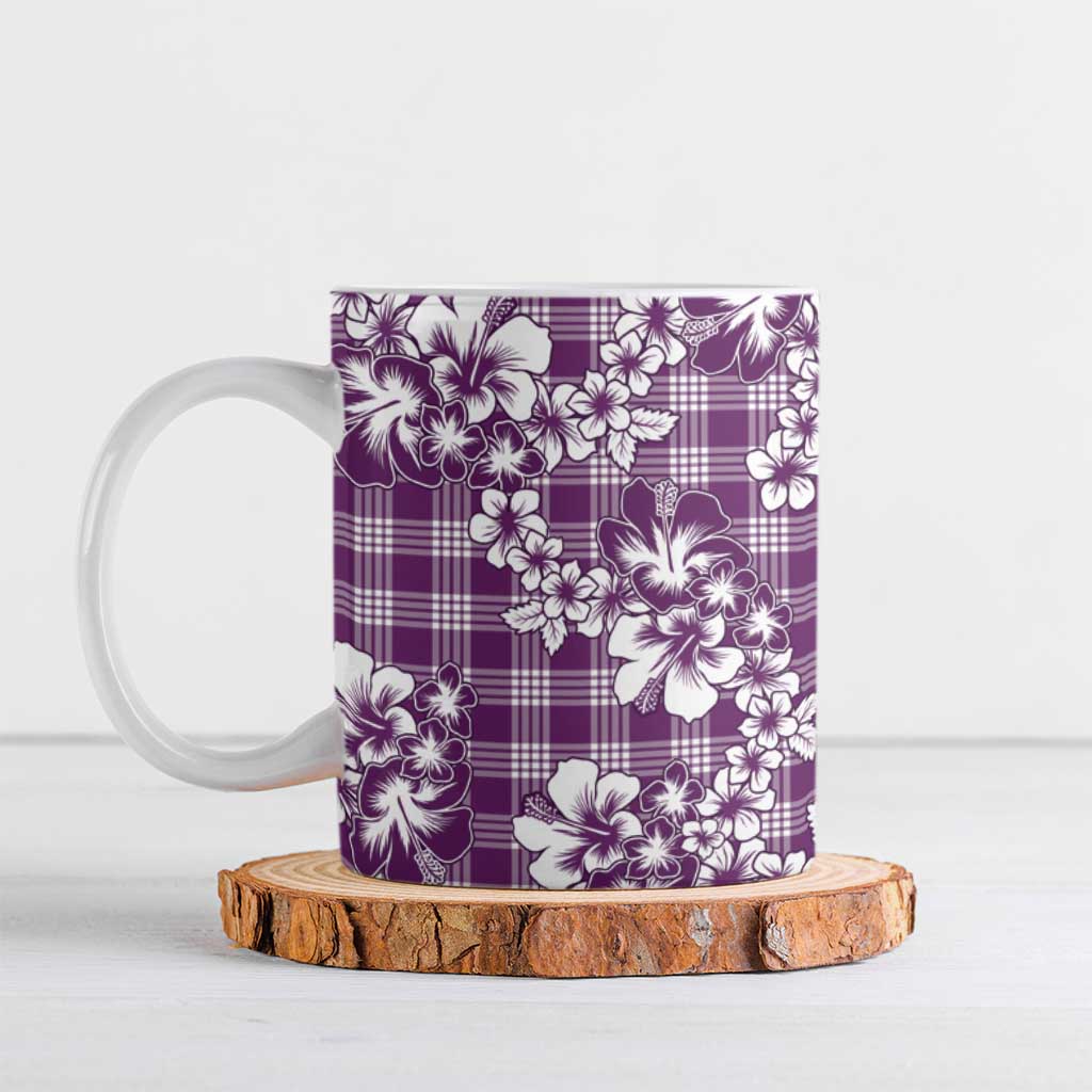 Hibiscus Pakala Sweetie Purple Ceramic Mug Tropical Floral Stylized - Polynesian Pride