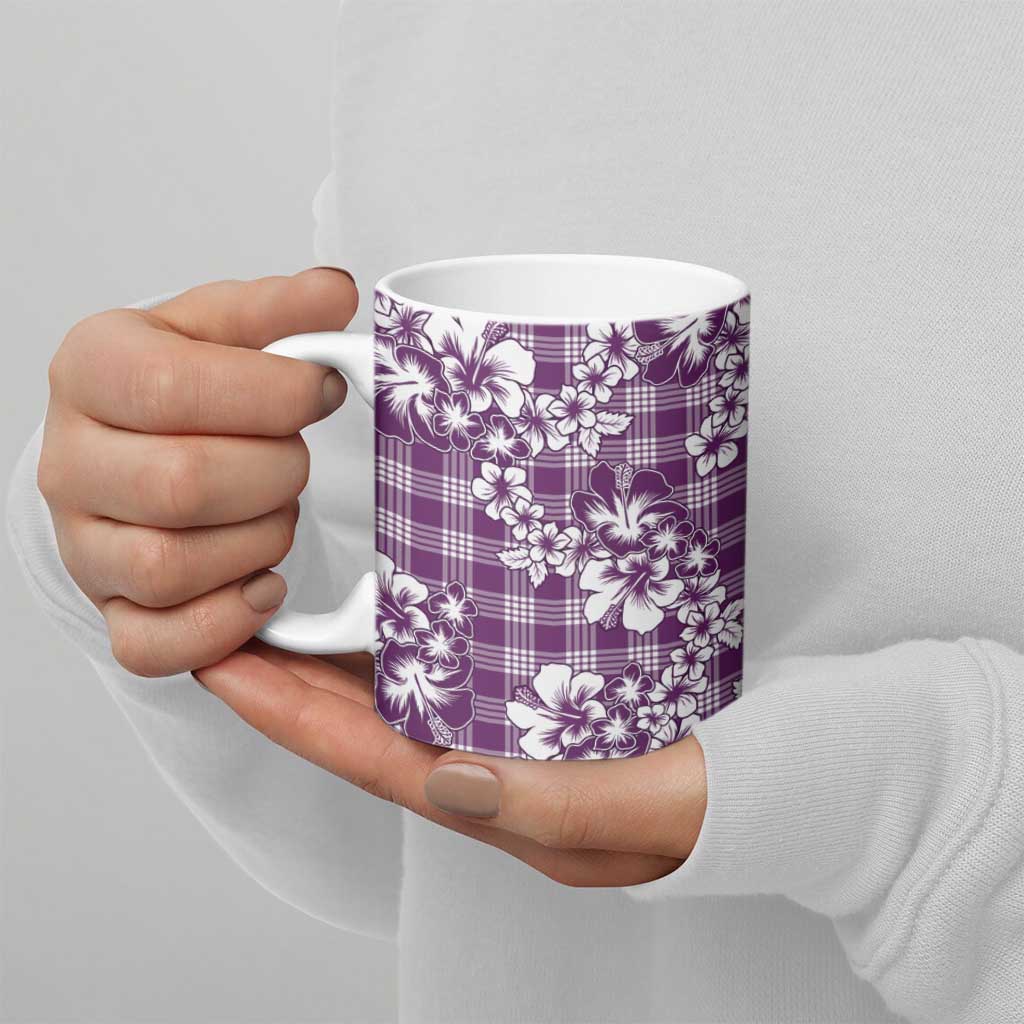 Hibiscus Pakala Sweetie Purple Ceramic Mug Tropical Floral Stylized - Polynesian Pride