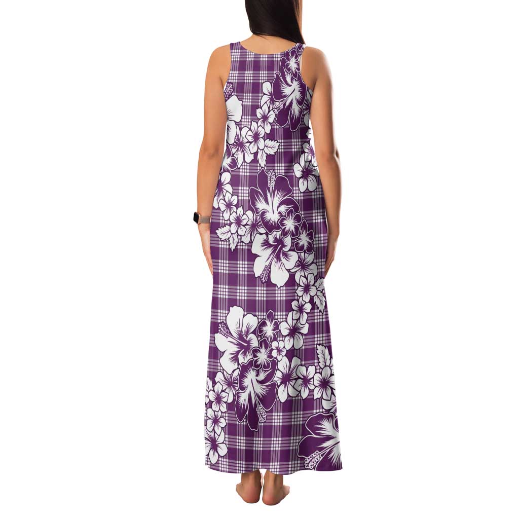Hibiscus Pakala Sweetie Purple Family Matching Tank Maxi Dress and Hawaiian Shirt Tropical Floral Stylized - Polynesian Pride
