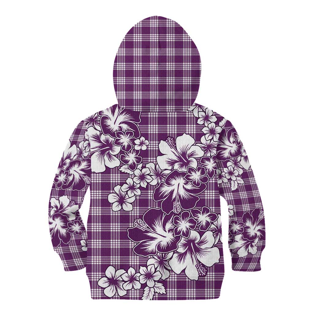 Hibiscus Pakala Sweetie Purple Kid Hoodie Tropical Floral Stylized - Polynesian Pride