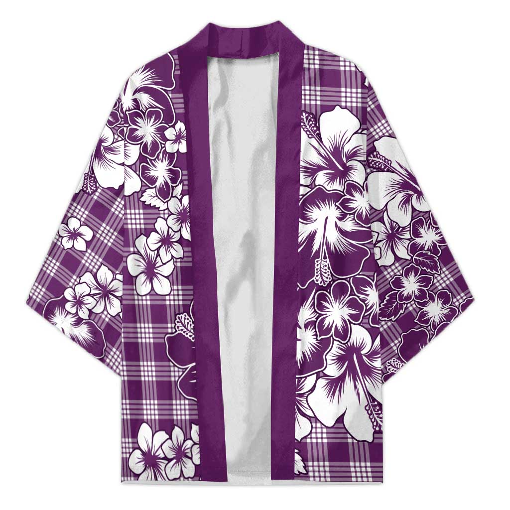 Hibiscus Pakala Sweetie Purple Kimono Tropical Floral Stylized - Polynesian Pride