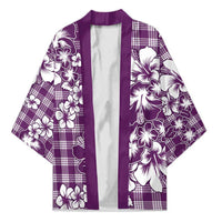 Hibiscus Pakala Sweetie Purple Kimono Tropical Floral Stylized - Polynesian Pride