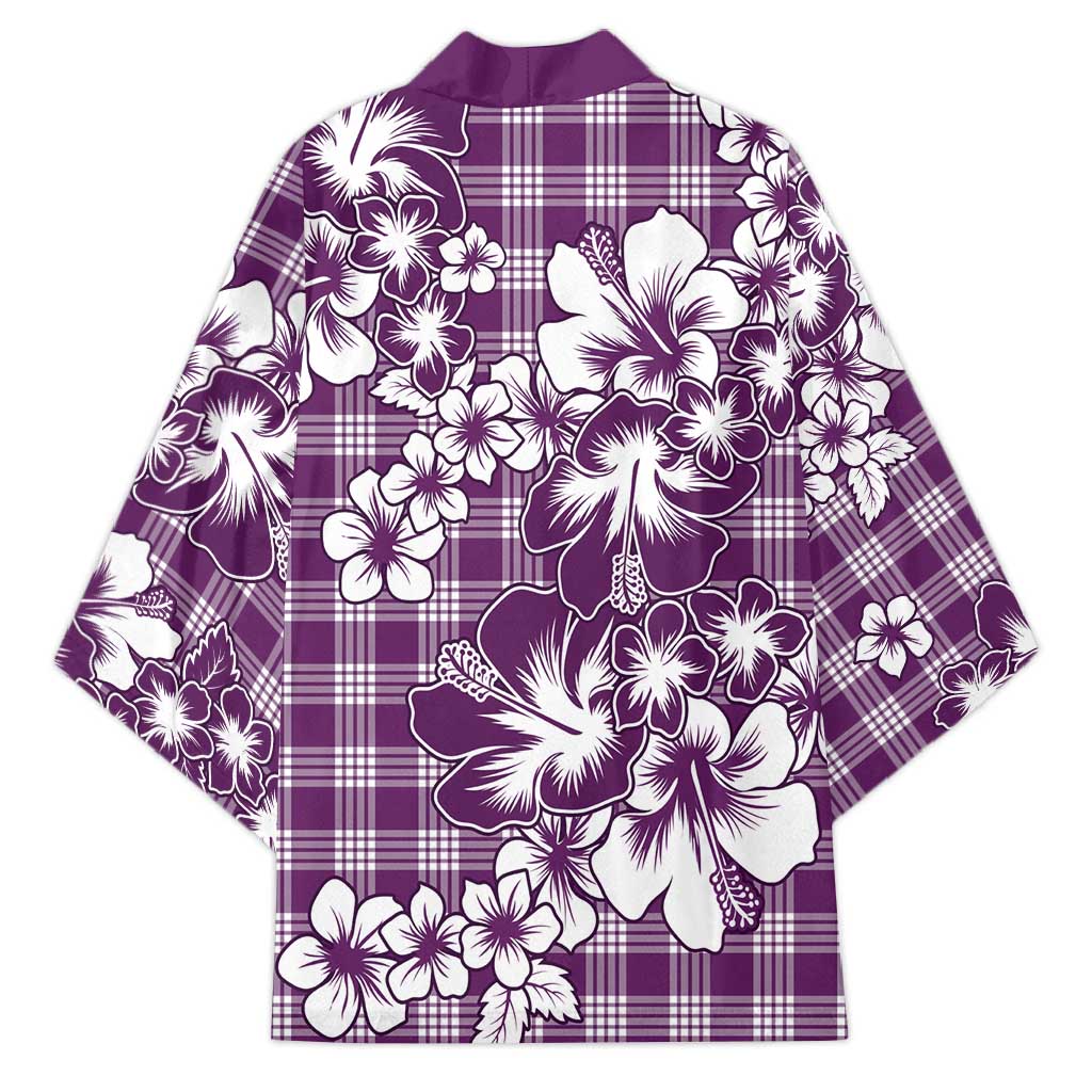Hibiscus Pakala Sweetie Purple Kimono Tropical Floral Stylized - Polynesian Pride