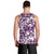Hibiscus Pakala Sweetie Purple Men Tank Top Tropical Floral Stylized - Polynesian Pride