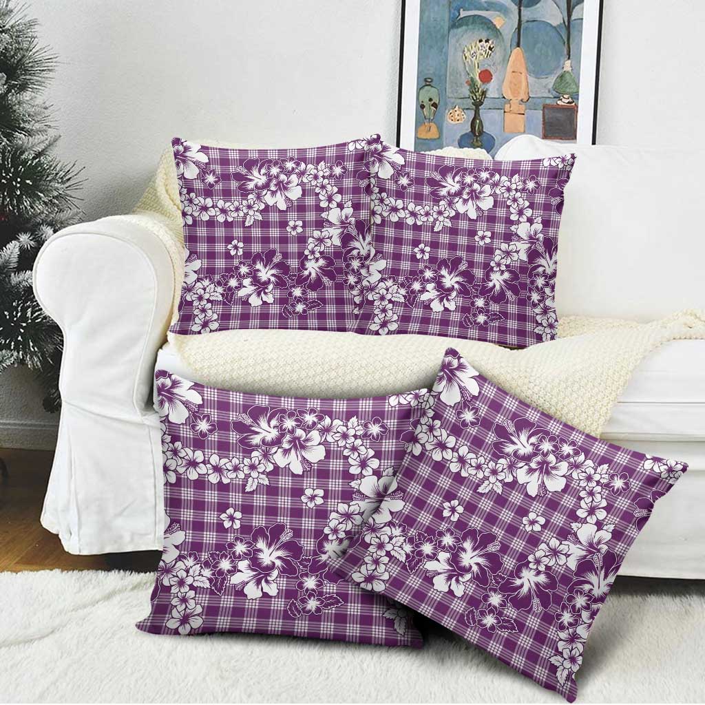 Hibiscus Pakala Sweetie Purple Pillow Cover Tropical Floral Stylized - Polynesian Pride