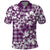 Hibiscus Pakala Sweetie Purple Polo Shirt Tropical Floral Stylized - Polynesian Pride