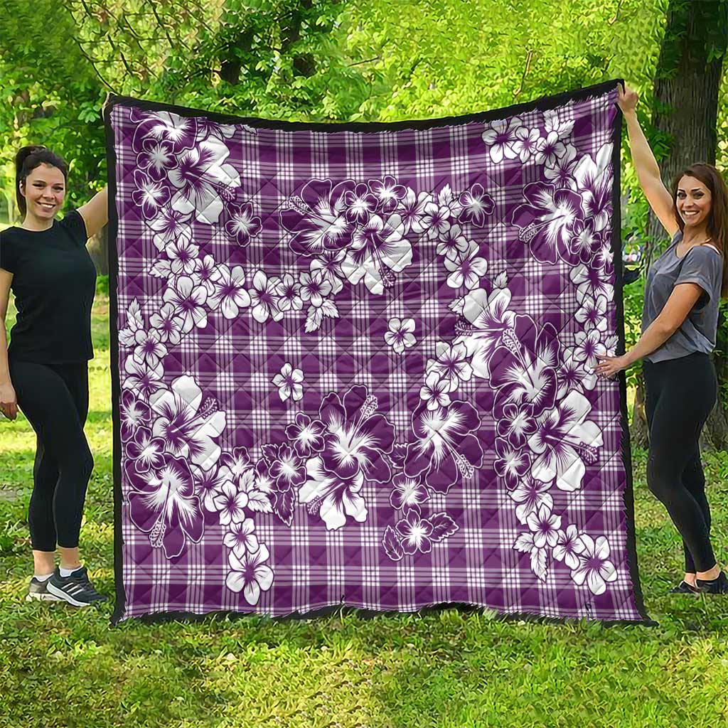 Hibiscus Pakala Sweetie Purple Quilt Tropical Floral Stylized LT01 - Polynesian Pride