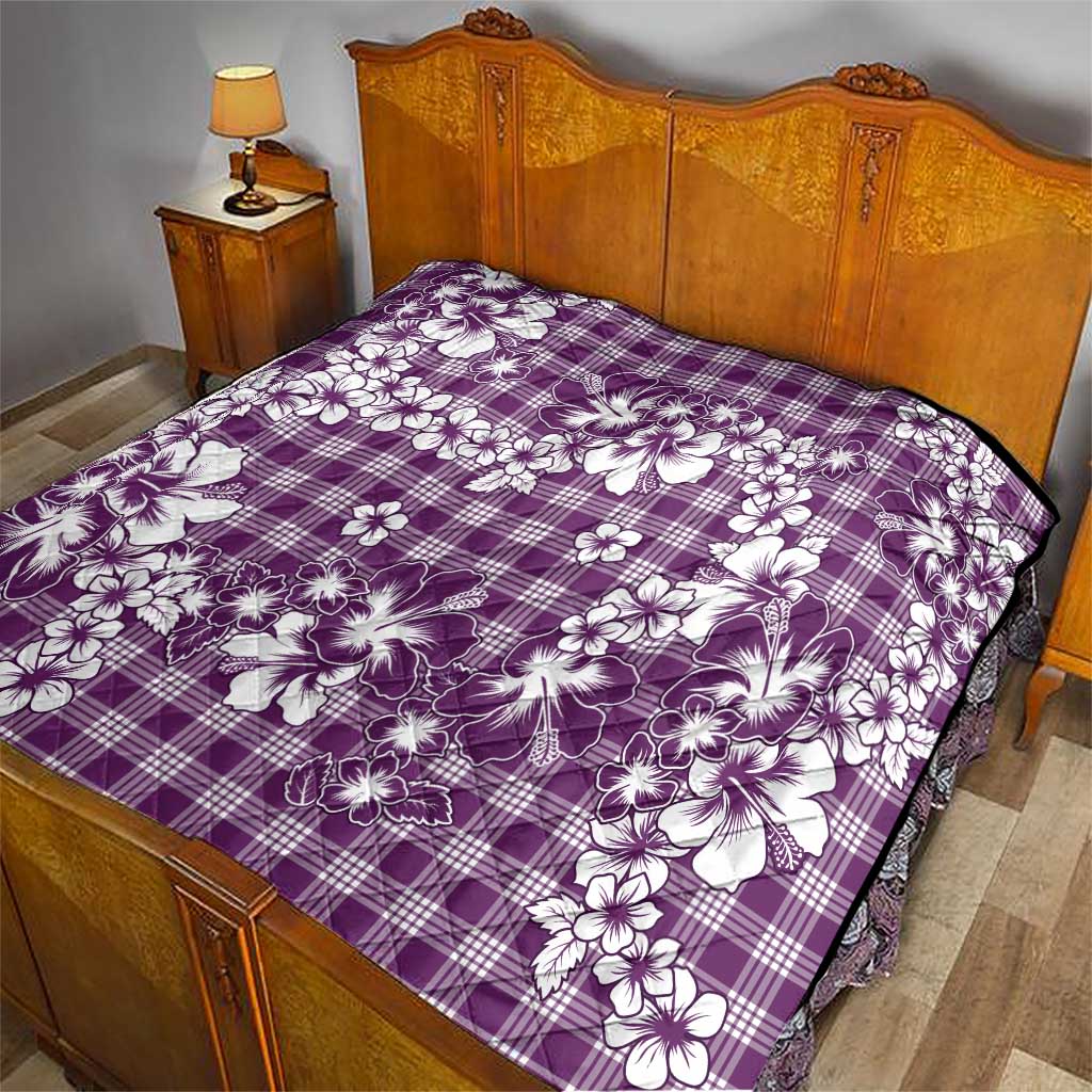 Hibiscus Pakala Sweetie Purple Quilt Tropical Floral Stylized LT01 - Polynesian Pride