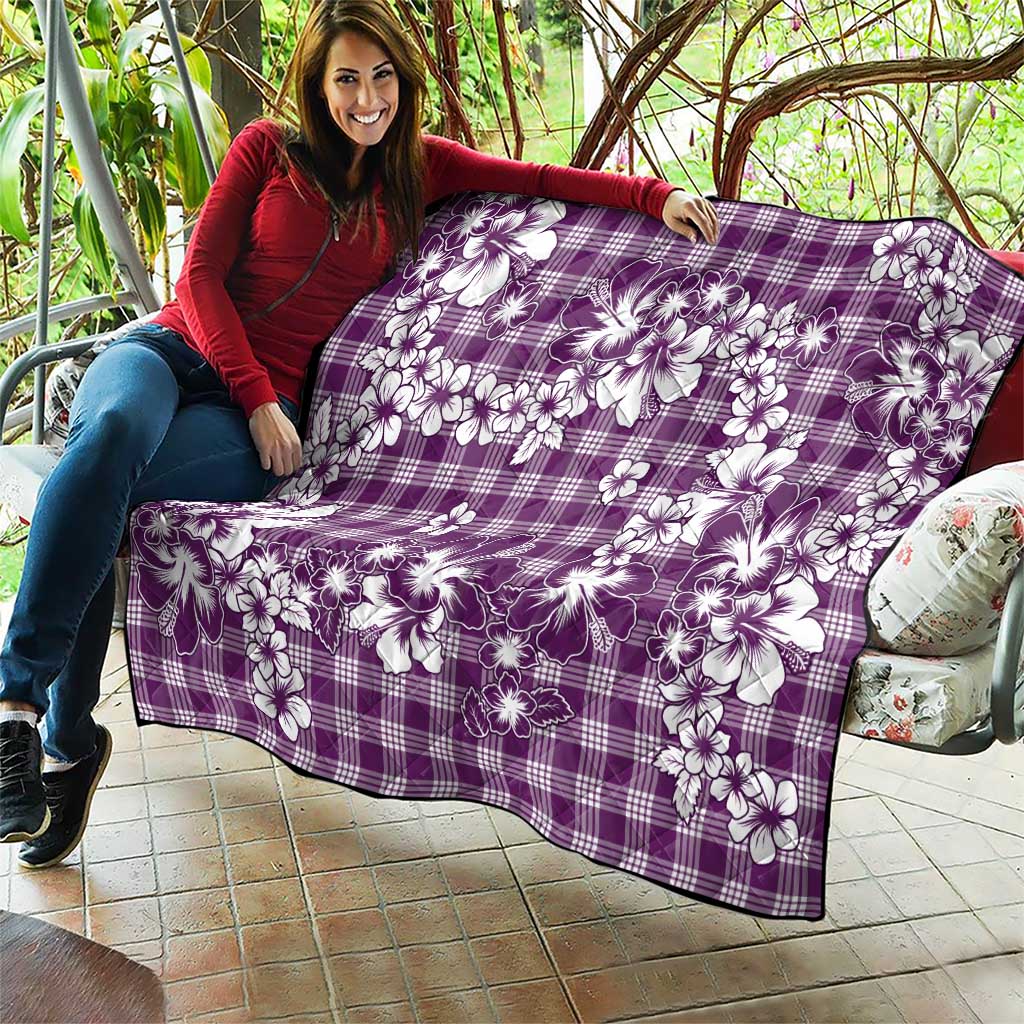 Hibiscus Pakala Sweetie Purple Quilt Tropical Floral Stylized LT01 - Polynesian Pride