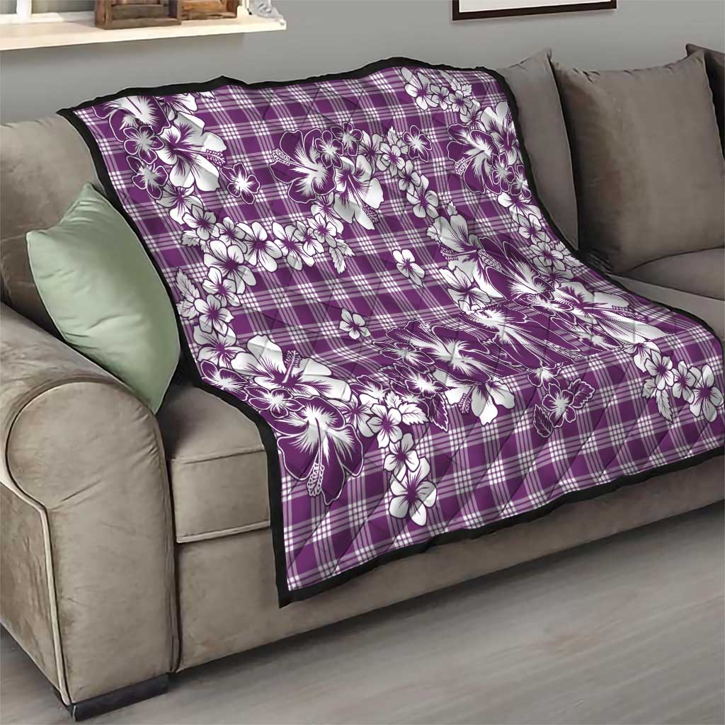 Hibiscus Pakala Sweetie Purple Quilt Tropical Floral Stylized LT01 - Polynesian Pride