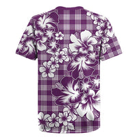 Hibiscus Pakala Sweetie Purple Rugby Jersey Tropical Floral Stylized - Polynesian Pride