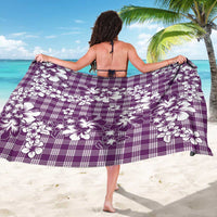 Hibiscus Pakala Sweetie Purple Sarong Tropical Floral Stylized - Polynesian Pride