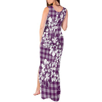 Hibiscus Pakala Sweetie Purple Tank Maxi Dress Tropical Floral Stylized - Polynesian Pride