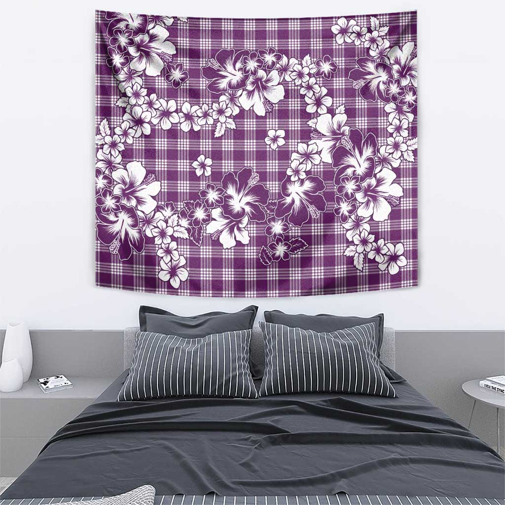 Hibiscus Pakala Sweetie Purple Tapestry Tropical Floral Stylized - Polynesian Pride