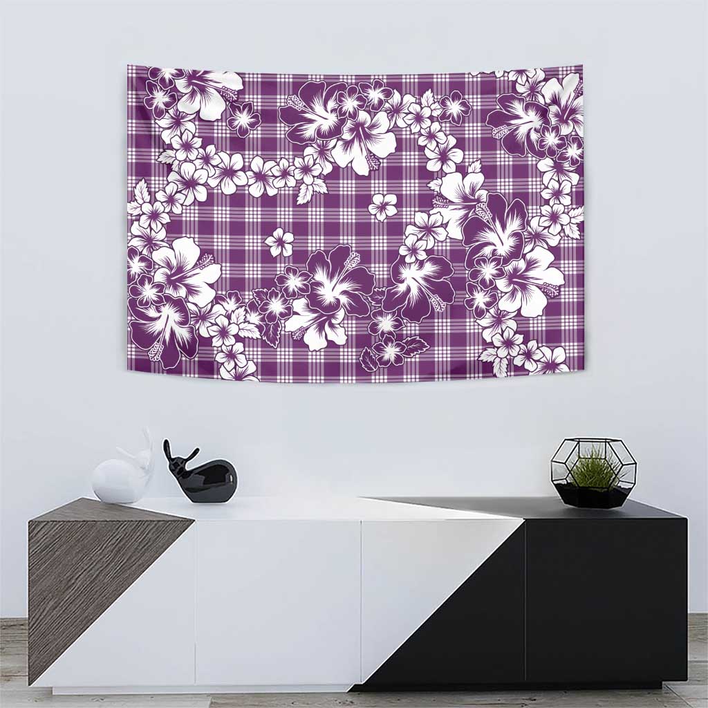 Hibiscus Pakala Sweetie Purple Tapestry Tropical Floral Stylized - Polynesian Pride