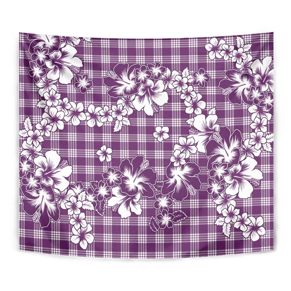 Hibiscus Pakala Sweetie Purple Tapestry Tropical Floral Stylized - Polynesian Pride