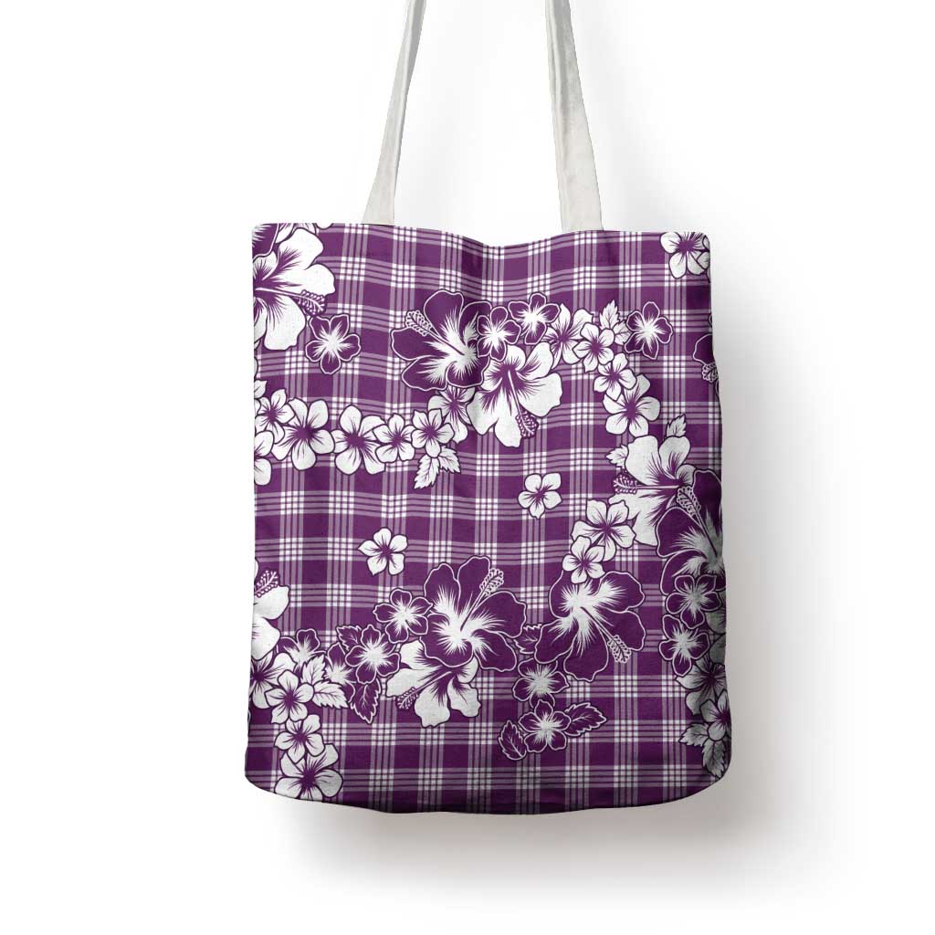 Hibiscus Pakala Sweetie Purple Tote Bag Tropical Floral Stylized - Polynesian Pride