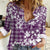 Hibiscus Pakala Sweetie Purple Women Casual Shirt Tropical Floral Stylized - Polynesian Pride