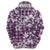 Hibiscus Pakala Sweetie Purple Zip Hoodie Tropical Floral Stylized - Polynesian Pride