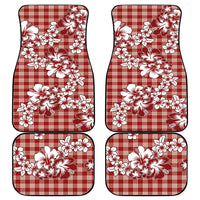 Hibiscus Pakala Fantasy Red Car Mats Tropical Floral Stylized - Polynesian Pride