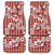 Hibiscus Pakala Fantasy Red Car Mats Tropical Floral Stylized - Polynesian Pride