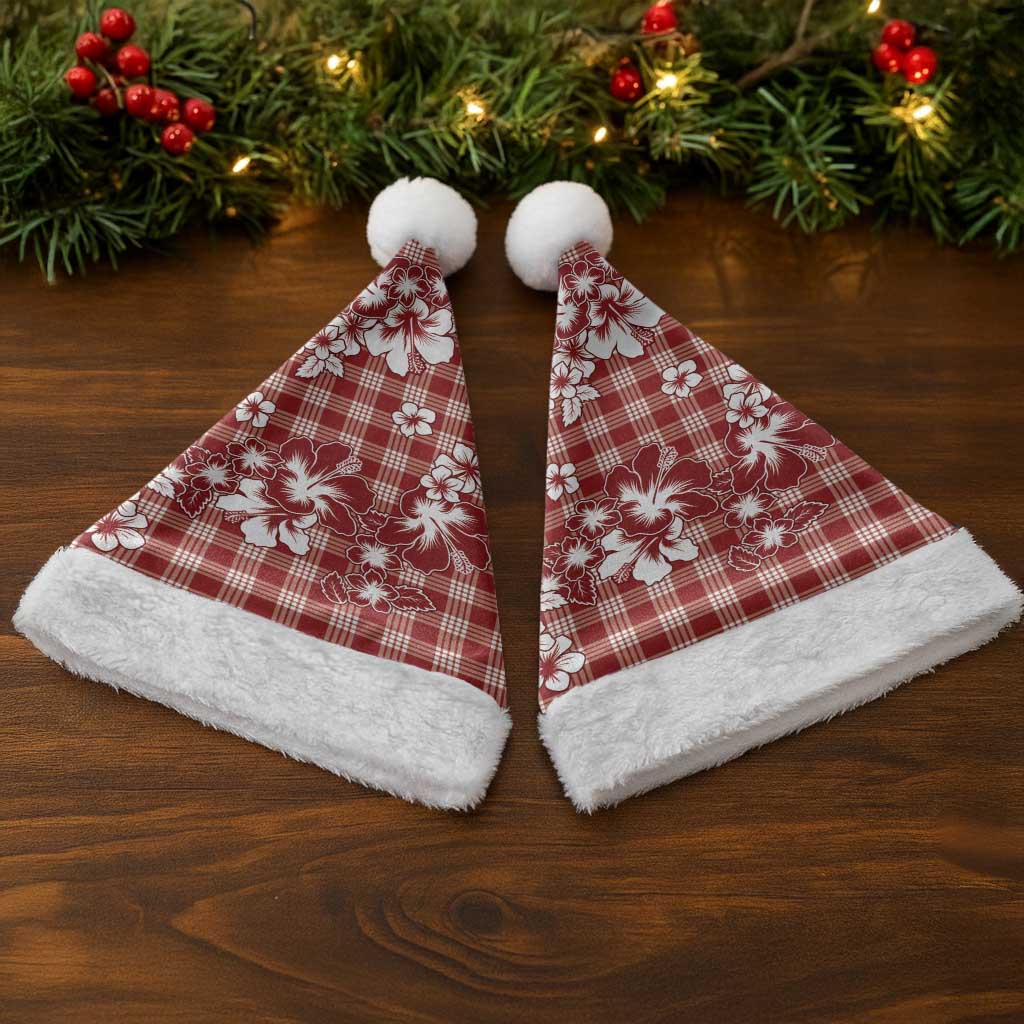 Hibiscus Pakala Fantasy Red Christmas Santa Hat Tropical Floral Stylized - Polynesian Pride