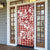 Hibiscus Pakala Fantasy Red Door Cover Tropical Floral Stylized - Polynesian Pride