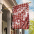 Hibiscus Pakala Fantasy Red Garden Flag Tropical Floral Stylized - Polynesian Pride