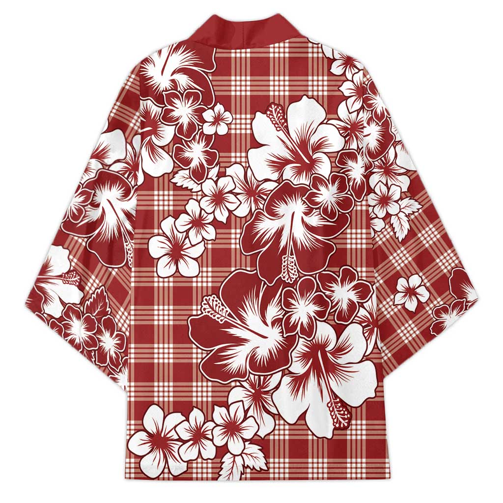 Hibiscus Pakala Fantasy Red Kimono Tropical Floral Stylized - Polynesian Pride
