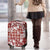 Hibiscus Pakala Fantasy Red Luggage Cover Tropical Floral Stylized - Polynesian Pride