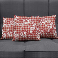 Hibiscus Pakala Fantasy Red Pillow Cover Tropical Floral Stylized - Polynesian Pride