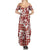 Hibiscus Pakala Fantasy Red Summer Maxi Dress Tropical Floral Stylized - Polynesian Pride