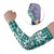 Hibiscus Pakala Aqua Teal Arm Sleeves Tropical Floral Stylized - Polynesian Pride