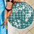 Hibiscus Pakala Aqua Teal Beach Blanket Tropical Floral Stylized - Polynesian Pride
