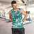 Hibiscus Pakala Aqua Teal Men Tank Top Tropical Floral Stylized - Polynesian Pride