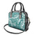 Hibiscus Pakala Aqua Teal Shoulder Handbag Tropical Floral Stylized - Polynesian Pride