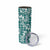 Hibiscus Pakala Aqua Teal Skinny Tumbler Tropical Floral Stylized - Polynesian Pride