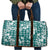 Hibiscus Pakala Aqua Teal Travel Bag Tropical Floral Stylized - Polynesian Pride