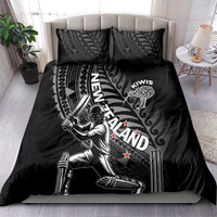 New Zealand Cricket Bedding Set Maori Kiwi Black Fern
