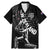 Custom New Zealand Cricket Family Matching Mermaid Dress and Hawaiian Shirt Maori Kiwi Black Fern