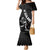 Custom New Zealand Cricket Family Matching Mermaid Dress and Hawaiian Shirt Maori Kiwi Black Fern
